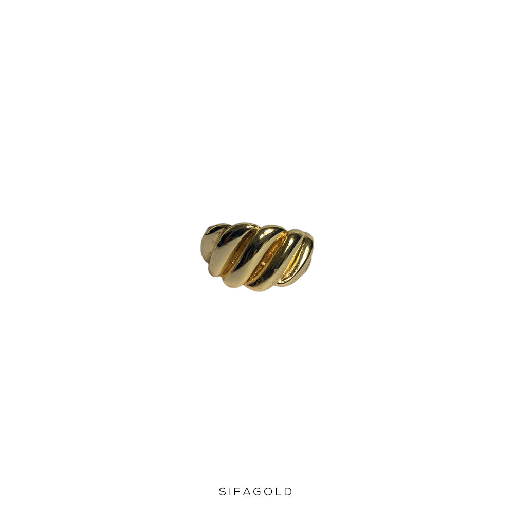 Croissant Ring 18 Goldplated
