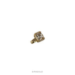 Diamond Ring 18k Goldplated